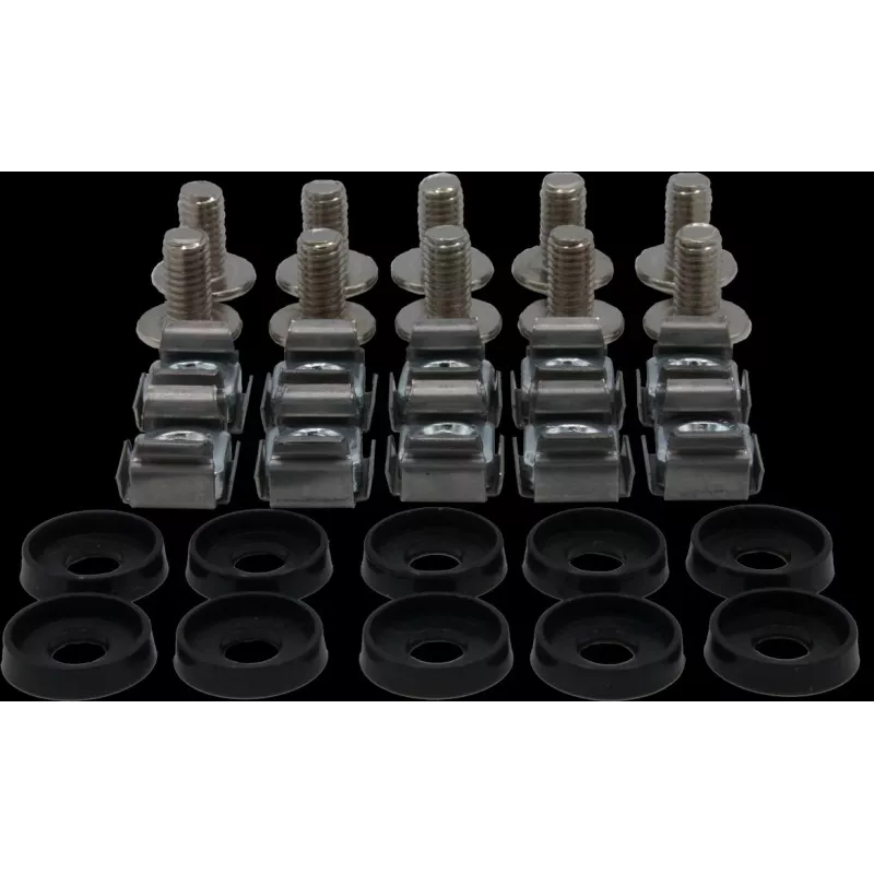 Rockstable M6 Phillips ruuvisarja - räkkiasennus - hopea - 10 kpl (RS19-M611)
