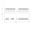 ROGER XM-8DR-BRD I/O-laajennusmoduuli, 8 tuloa, 8 relelähtöä, RS485