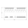 ROGER XM-8DR-BRD I/O-laajennusmoduuli, 8 tuloa, 8 relelähtöä, RS485