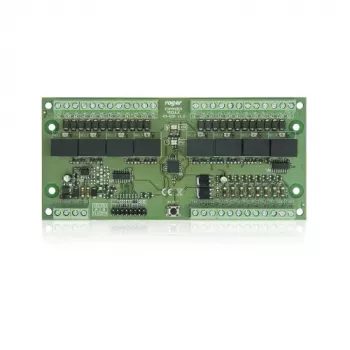 ROGER XM-8DR-BRD I/O-laajennusmoduuli, 8 tuloa, 8 relelähtöä, RS485