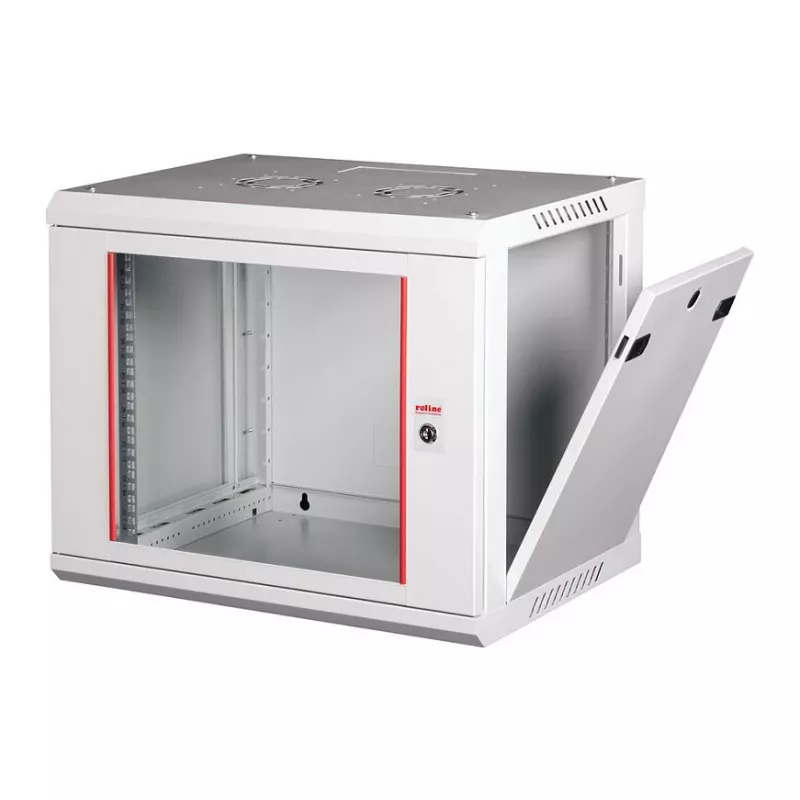 ROLINE 19 tuuman seinäkotelo Basic Plus 9U, 600x450 mm (LxS), harmaa