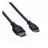 ROLINE HDMI High Speed -kaapeli Ethernetillä, HDMI-A-uros–Mini HDMI -uros, 2 m, 11.04.5580