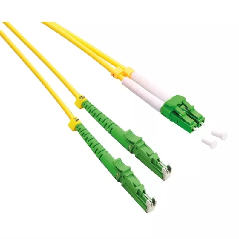 ROLINE OS2 Single-Mode Duplex kuitu-patchkaapeli, LSH/APC - LC/APC, 9/125µm, LSOH, keltainen, 2m