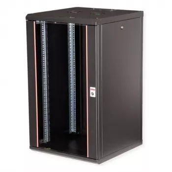 ROLINE Pro 20U 19 tuuman seinäasennettava verkkokaappi 600x600 mm, syvänmusta (RAL 9005) 26.21.0179