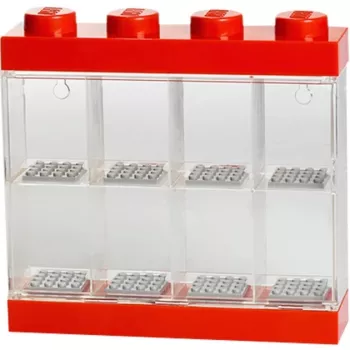 Room Copenhagen LEGO Minifiguren näyttelykotelo 8 punainen läpinäkyvä
