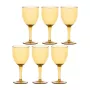 ROSE&TULIPANI FIABA 6 kpl akryyliviinilasit 400 ml, amber