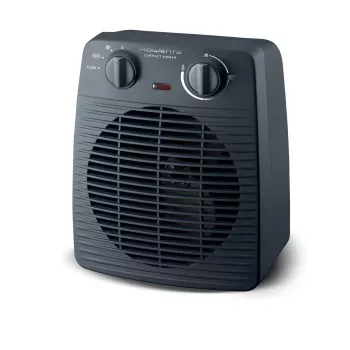 Rowenta SO2211 Ceramic Fan Heater 2000W with Adjustable Thermostat, Black/Grey