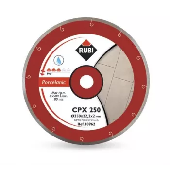 RUBI CPX timanttilaikka 250 x 25,4 mm PRO kivennäislaatoille