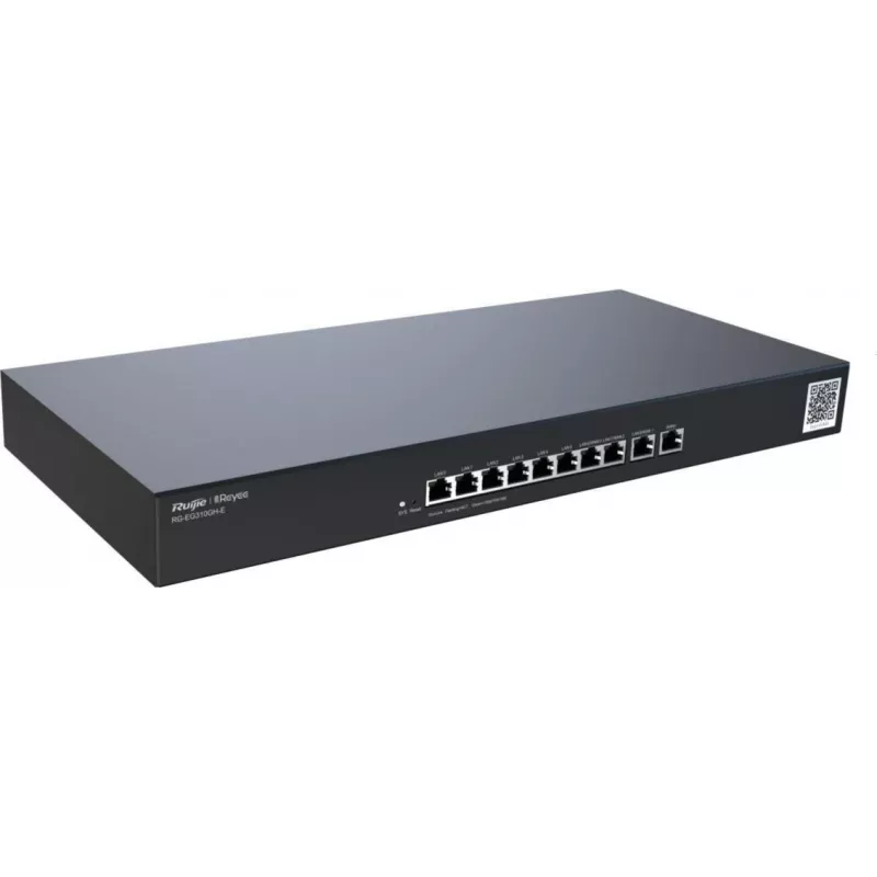 Ruijie RG-EG310GH-E Gigabit Ethernet Unified Gateway -reititin musta