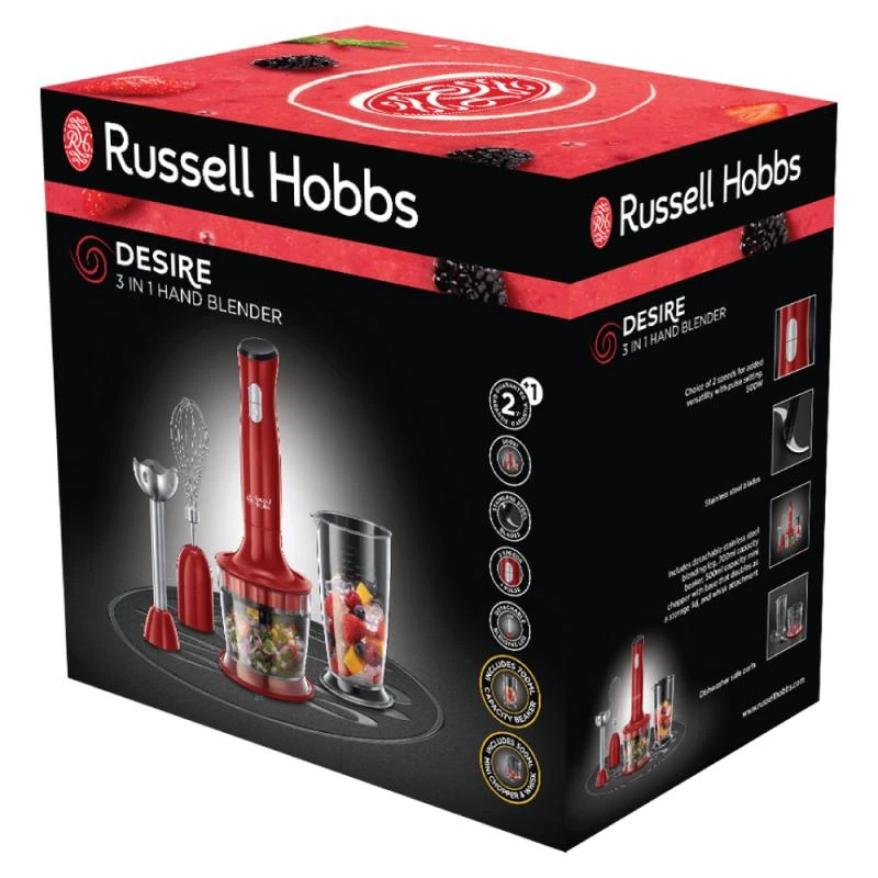 Russell Hobbs Desire 3-in-1 sauvasekoitin punainen 24700-56
