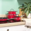 Russell Hobbs RH03821 Riviera 4-osainen kattilasarja, punainen