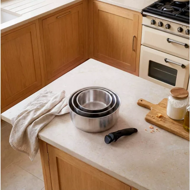 Russell Hobbs RH04034 ruostumaton teräs 4-osainen Smart Clip -kattilasarja
