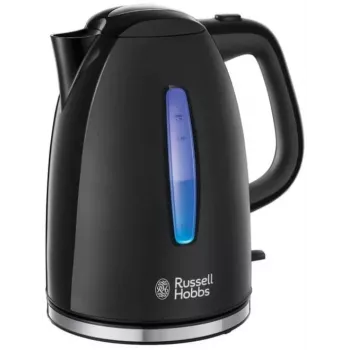 Russell Hobbs Textures Plus 22591-70 sähköinen vedenkeitin, 1,7L, 2400W, musta strukturoitu & korkeakiilto
