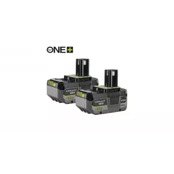 RYOBI 2x 4,0Ah Lithium+ 18V ONE+ akku-paketti RB1840X2