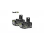 RYOBI 2x 4,0Ah Lithium+ 18V ONE+ akku-paketti RB1840X2