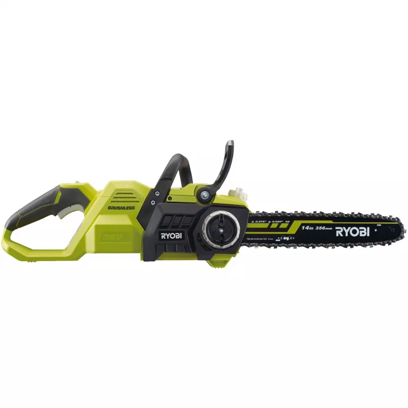 RYOBI MAX POWER akkuketjusaha RY36CSX35A-0, 36 V (vihreä/musta, vain laite)