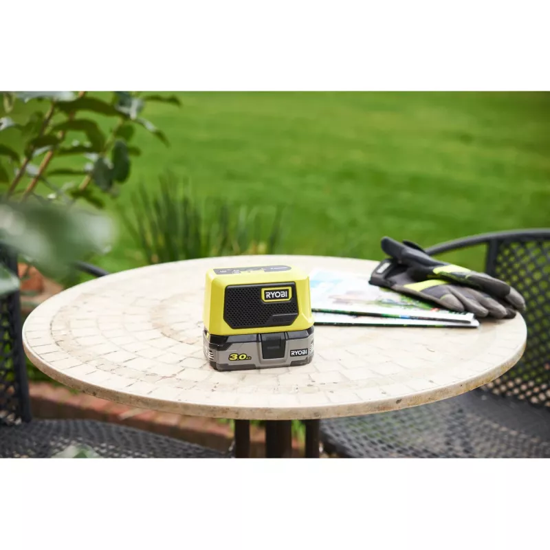 RYOBI ONE+ 18V Bluetooth-minikaiutin (vihreä/musta, vain laite)