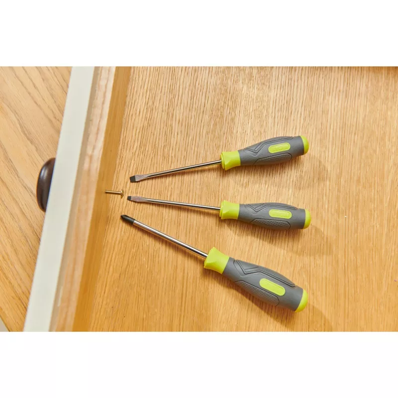 RYOBI RSD1PH2S 3-osainen ruuvimeisselisarja (vihreä/harmaa, PH2, SL5.5, SL4)