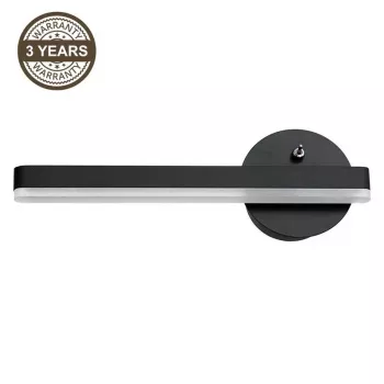 Safi 6W 4000K LED-seinävalaisin musta