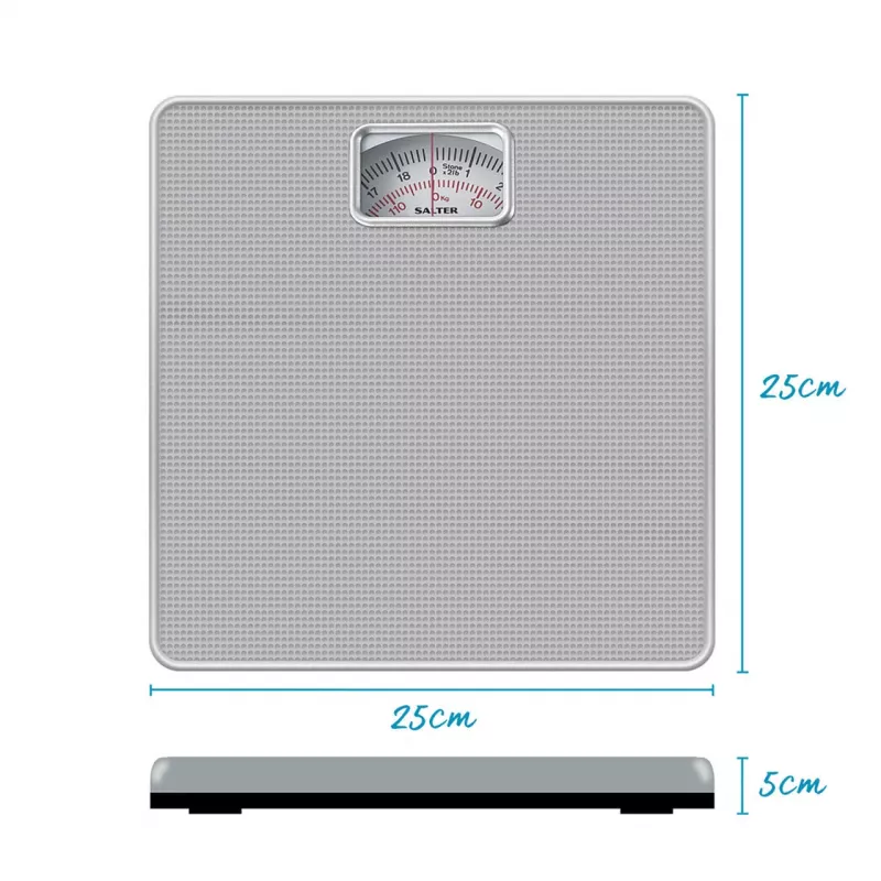 Salter 433 SFEU12 mekaaninen henkilövaaka hopea