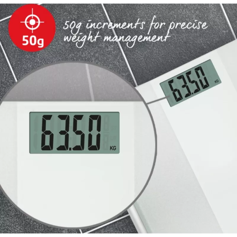 Salter 9009 WFEU12 Ultimate Accuracy elektroninen henkilövaaka, valkoinen