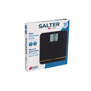 Salter 9075 BGFEU12 Max henkilövaaka, musta/kultainen