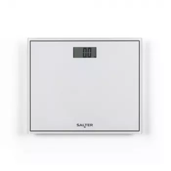Salter 9207 WHCFEU12 kompakti elektroninen lasinen henkilövaaka, valkoinen