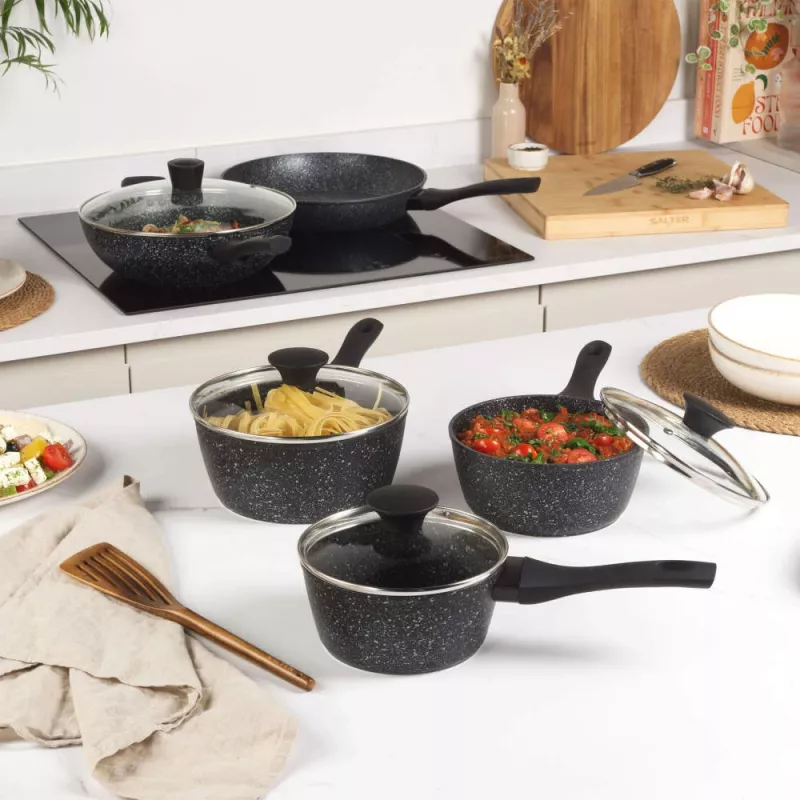 Salter BW05753S2EU7 Megastone 28 cm wok-pannu
