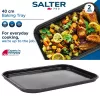 Salter BW12813EU7 40cm uunipelti - Megastone tarttumaton hiiliteräs, antrasiitinharmaa