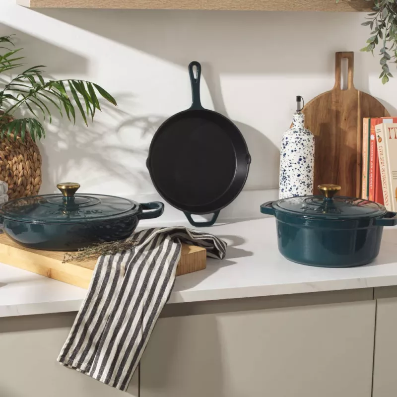 Salter BW13772GR Chester 2.8L matala valurautapata 30 cm, vihreä
