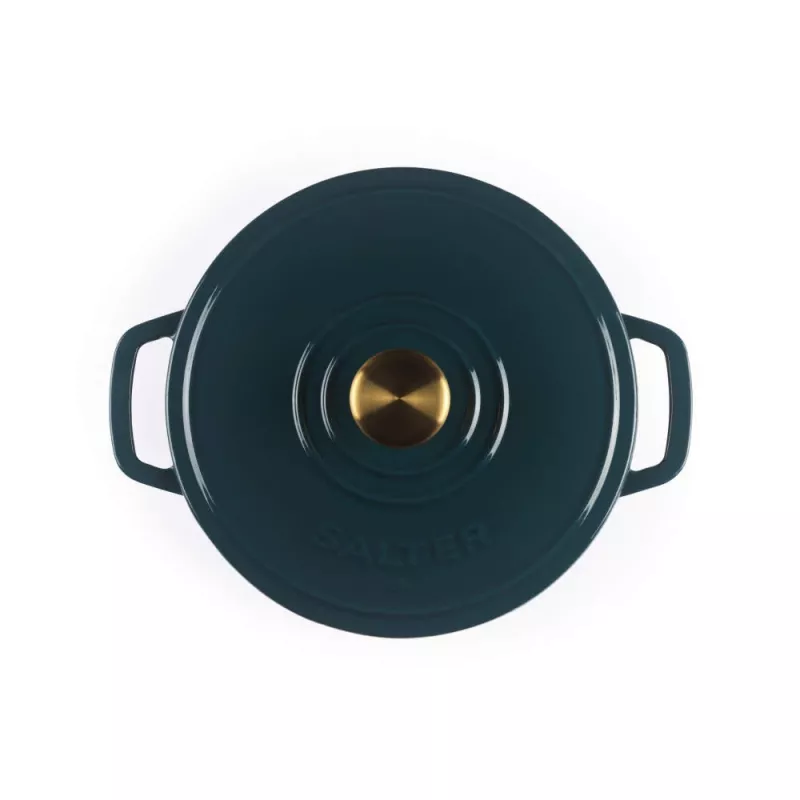 Salter BW14433GR Chester 2L matala valurautapata 20 cm, vihreä