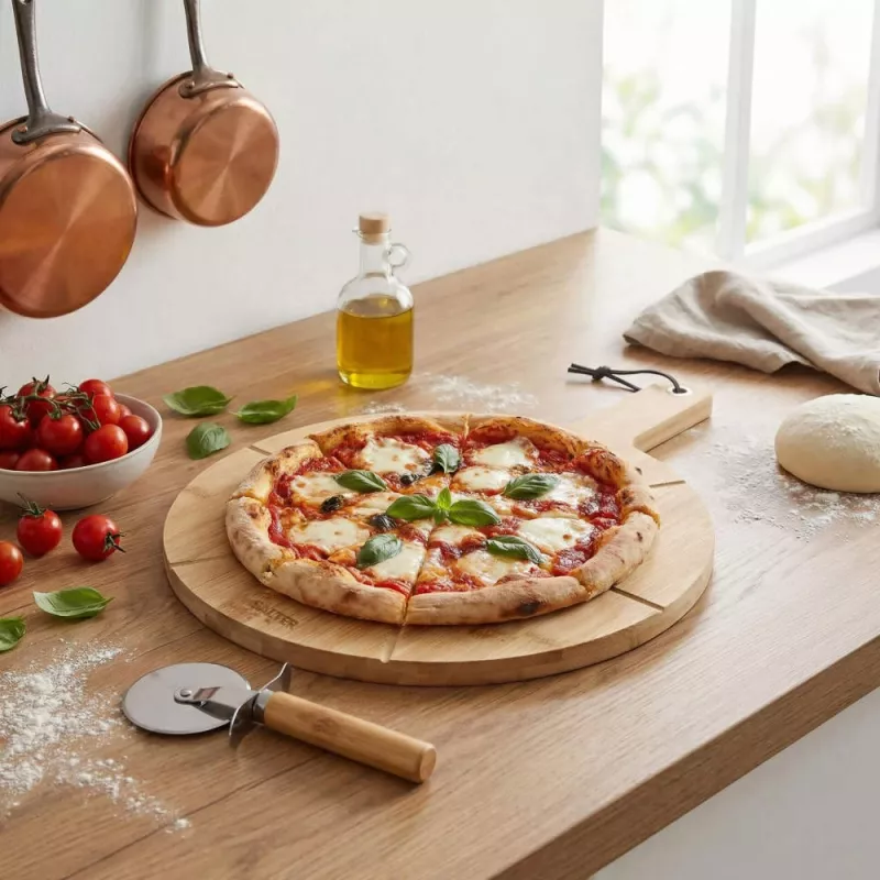Salter BW14821 Toronto 12 tuuman pizzalauta ja leikkurisetti