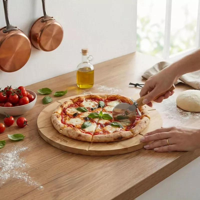 Salter BW14821 Toronto 12 tuuman pizzalauta ja leikkurisetti
