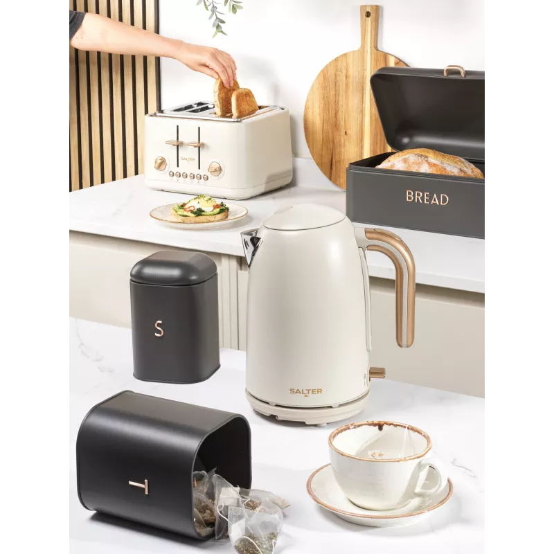 Salter EK6085OBVDE Pebble Pikakeitin 1.7L 3000W Obsidiaanimusta
