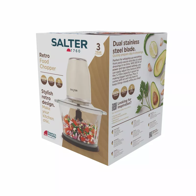 Salter EK6686CRMVDE Retro-yleiskone 200W 0,5L cream