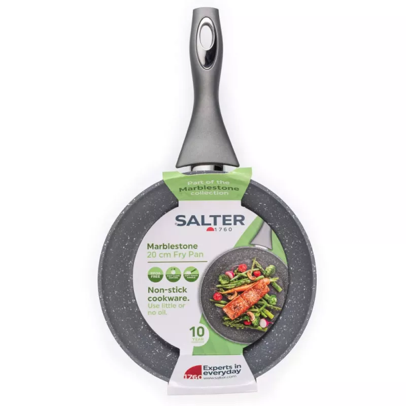 Salter BW02762G2MOR Marblestone 20 cm paistinpannu, harmaa