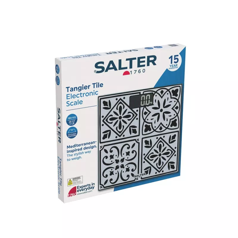Salter SA00702TCFEU12 Tanger Tile elektroninen keittiövaaka, 5 kg / 1 g, monivärinen