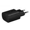 Samsung 25W USB-C Super-pikalaturi matkakäyttöön USB-C–USB-C-kaapelilla - musta
