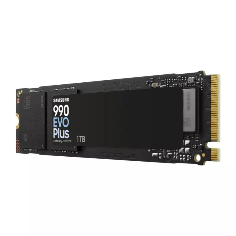 Samsung 990 EVO Plus SSD 1 TB M.2 PCIe 4.0 7150 MB/s 1350000 IOPS musta
