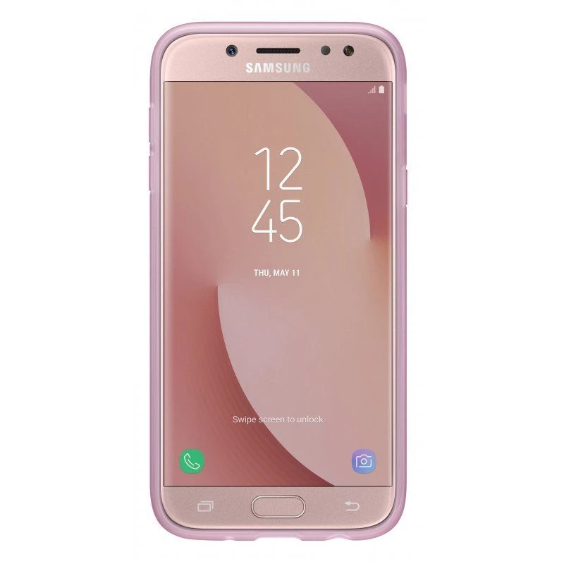 Samsung AJ330TPEG Jelly Cover Galaxy J3 (2017) -koteloon vaaleanpunainen