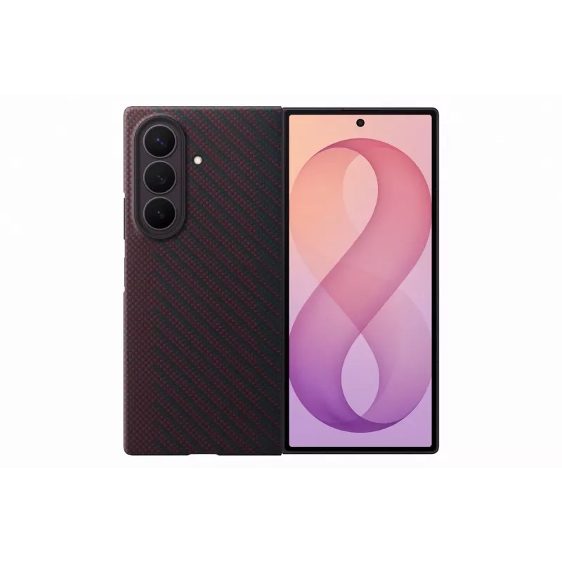 Samsung Carbon Magnet -kotelo Galaxy Z Fold 8 Ultralle - punainen (EF-KF976SREGWW)