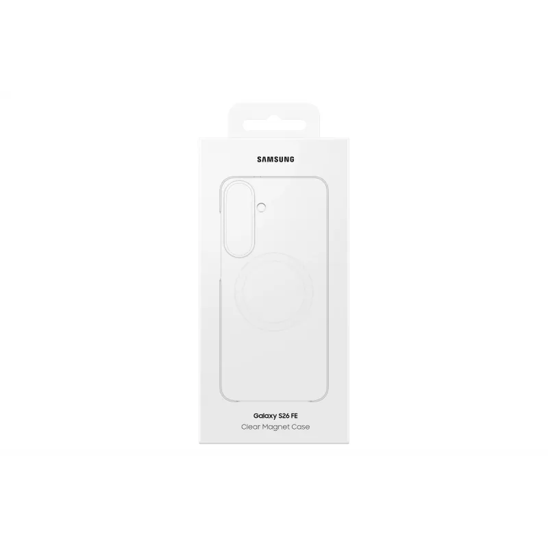 Samsung Clear Magnet Case Galaxy S26 FE -puhelimeen - läpinäkyvä