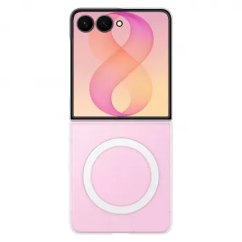 Samsung Clear Magnet kuori Galaxy Z Flip8:lle läpinäkyvä