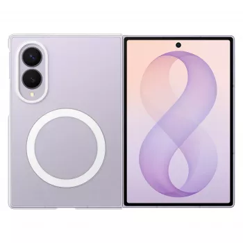Samsung Clear Magnet -kotelo Galaxy Z Fold8, läpinäkyvä