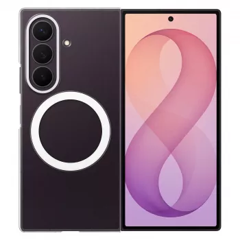 Samsung Clear Magnet kotelo Galaxy Z Fold8 Ultra, läpinäkyvä