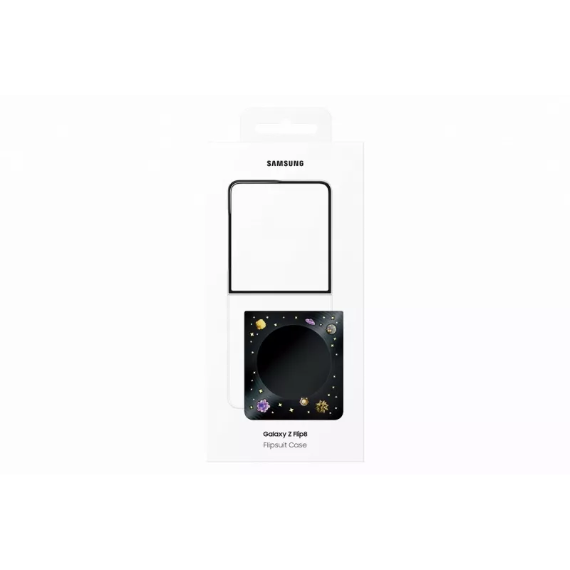 Samsung EF-FF776CBEGWW Flipsuit-kotelo Galaxy Z Flip8, musta