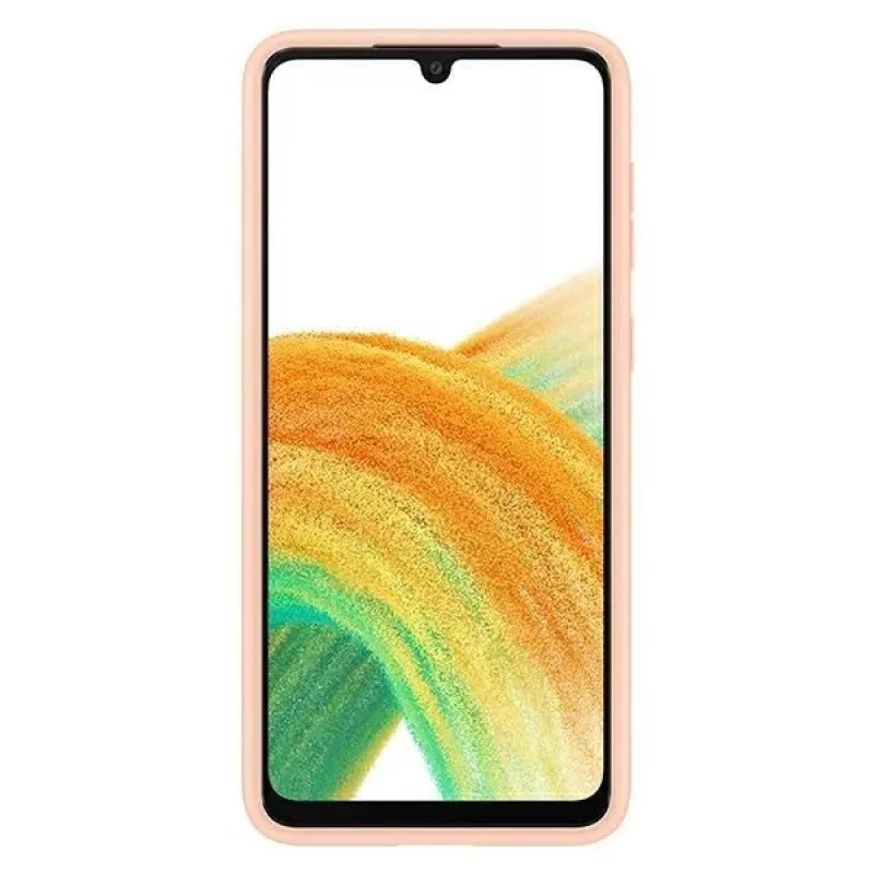 Samsung EF-OA336TPEGWW -korttipaikkakotelo Galaxy A33 5G:lle, persikka