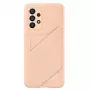 Samsung EF-OA336TPEGWW -korttipaikkakotelo Galaxy A33 5G:lle, persikka