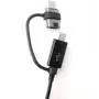 Samsung EP-DG950DBE Combo microUSB-datakaapeli USB-C-sovittimella 1,4 m musta (Bulk)