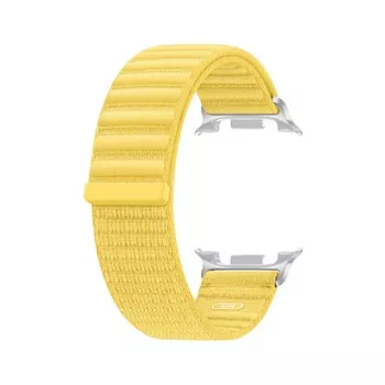 Samsung Fabric Band (S/M) Galaxy Watch9 (Watch8) -kelloon – keltainen nylonranneke